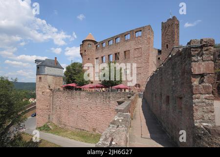 Complesso di castelli a Wertheim, Main, Baden-Wuerttemberg, Germania Foto Stock