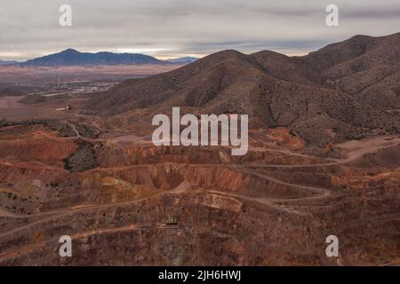 Bisbee. Arizona, USA, enorme miniera di rame open pit Foto Stock