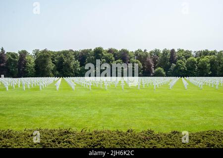 LUSSEMBURGO - 18 giugno 2022: Cimitero e memoriale americano di Lussemburgo in Europa Foto Stock