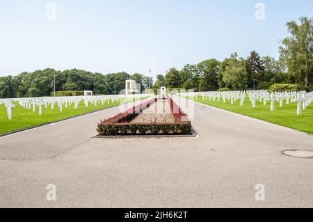 LUSSEMBURGO - 18 giugno 2022: Cimitero e memoriale americano di Lussemburgo in Europa Foto Stock