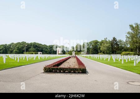 LUSSEMBURGO - 18 giugno 2022: Cimitero e memoriale americano di Lussemburgo in Europa Foto Stock