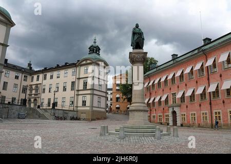 Birger Jarl Square a Riddarholmen a Stoccolma Foto Stock