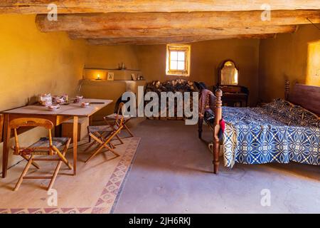 Colorado, LUG 10 2022 - veduta interna del Bent's Old Fort National Historic Site Foto Stock