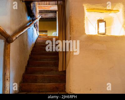 Colorado, LUG 10 2022 - veduta interna del Bent's Old Fort National Historic Site Foto Stock