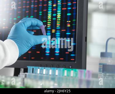 Analisi del DNA Foto Stock