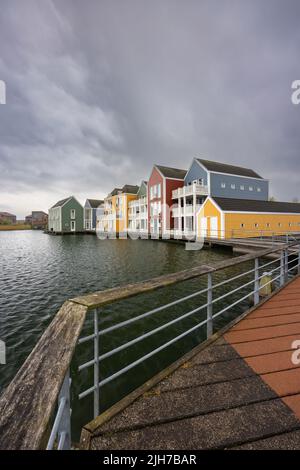 Moderna architettura residenziale a Houten, nei Paesi Bassi Foto Stock