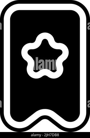 Icona Preferiti interfaccia utente di base Illustrazione Vettoriale