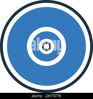 CD, compact, disc, DVD, Optical icon - file Vector EPS. Ideale per supporti di stampa, Web, immagini di stock, uso commerciale o qualsiasi tipo di progetto. Illustrazione Vettoriale