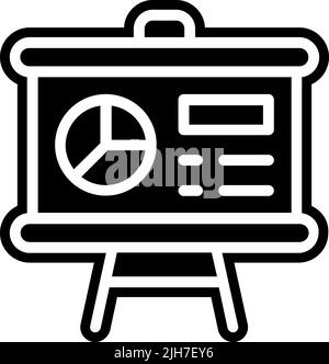 Attività icona Presentazione Illustrazione Vettoriale