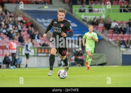 Herning, Danimarca. 15th luglio 2022. Anders Dreyer (36) del FC Midtjylland visto durante la partita Superliga del 3F tra il FC Midtjylland e il Randers FC alla MCH Arena di Herning. (Photo Credit: Gonzales Photo/Alamy Live News Foto Stock