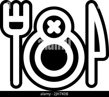 Salute fame icona Illustrazione Vettoriale