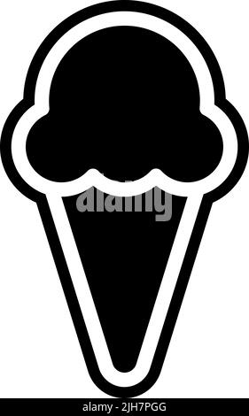 Icona del gelato di Singapore Illustrazione Vettoriale