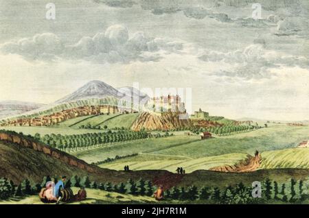 Edimburgo da ovest, 1753. Di Paul Sandby (1731-1809). Alla fine del 18th secolo, Edimburgo aveva una reputazione come città di genialità intellettuale e architettura significativa. Foto Stock