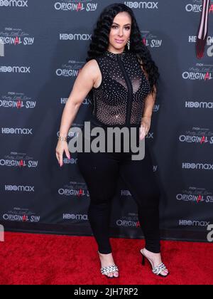 BURBANK, LOS ANGELES, CALIFORNIA, USA - 15 LUGLIO: Lady J arriva al tappeto rosso Bloody e Screening esclusivo di "Pretty Little Liars: Original Sin" di HBO Max, tenuto al Teatro SJR di Warner Bros. Studios il 15 luglio 2022 a Burbank, Los Angeles, California, Stati Uniti. (Foto di Xavier Collin/Image Press Agency) Foto Stock