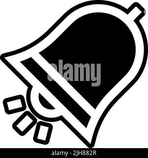 Icona a forma di campana degli strumenti musicali Illustrazione Vettoriale