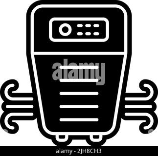 Icona del purificatore d'aria per la casa intelligente Illustrazione Vettoriale