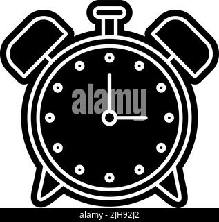 Schermata iniziale applicazioni sveglia . Illustrazione Vettoriale