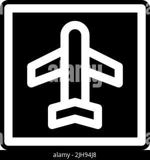 Autostrada aeroporto. Illustrazione Vettoriale