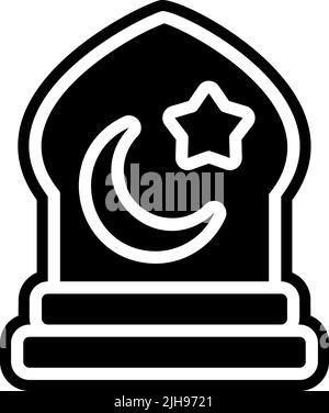 Ramadan prega . Illustrazione Vettoriale