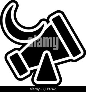 Telescopio Ramadan . Illustrazione Vettoriale