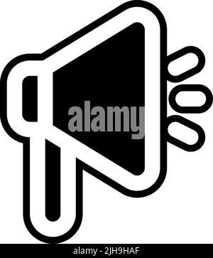 Megaphone interfaccia utente Essentials . Illustrazione Vettoriale