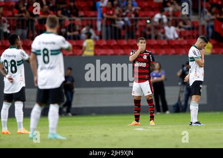 Brasilia, Brasile. 07th Apr 2021. Flamengo e Coritiba, per il 17th round del Campeonato Brasileiro Serie A 2022 all'Estadio Mane Garrincha, sabato 16. 30761 (Adalberto Marques/SPP) Credit: SPP Sport Press Photo. /Alamy Live News Foto Stock