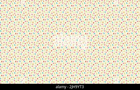 Disegno a mano di motivi vettoriali di sfondo senza giunture. Perfetto per texture in tessuto, carta da imballaggio, grafica e carta da parati. Questa grafica vettoriale Illustrazione Vettoriale