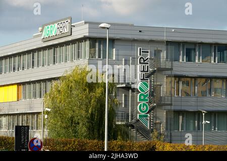 Agrofert Logo Building Foto Stock