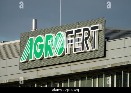 Agrofert Logo Building Foto Stock