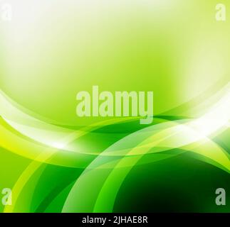 Abstract template vettoriale con onde Illustrazione Vettoriale