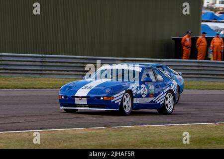 CALMA tutte le Porsche Trofeo Thruxton Qualifiche 2022 Foto Stock