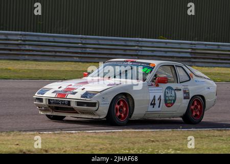 CALMA tutte le Porsche Trofeo Thruxton Qualifiche 2022 Foto Stock