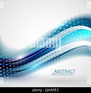 Lucida del vettore d'onda tratteggiata sfondo astratto Illustrazione Vettoriale