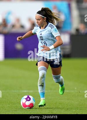 Athenea del Castillo in Spagna durante la partita UEFA Women's Euro 2022 Group B al Brentford Community Stadium di Londra. Data foto: Sabato 16 luglio 2022. Foto Stock