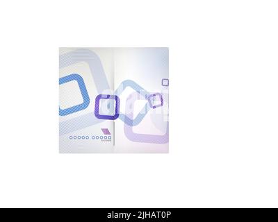 Sfondo astratta geometrica di forma quadrata Illustrazione Vettoriale