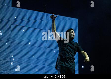 DJ Martin Garrix dei Paesi Bassi suona durante il festival musicale Colors of Ostrava sabato 16 luglio 2022, Ostrava, Repubblica Ceca. (Foto CTK/Vladimir Prycek) Foto Stock