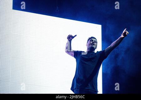 DJ Martin Garrix dei Paesi Bassi suona durante il festival musicale Colors of Ostrava sabato 16 luglio 2022, Ostrava, Repubblica Ceca. (Foto CTK/Vladimir Prycek) Foto Stock