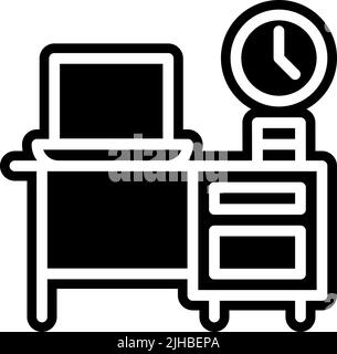 Ufficio creatore di contenuti . Illustrazione Vettoriale