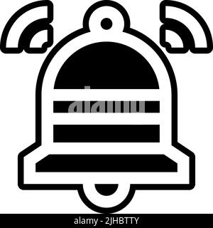 Campana di notifica shopping online . Illustrazione Vettoriale