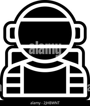 Astronauta spaziale . Illustrazione Vettoriale