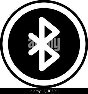 Interfaccia utente di base bluetooth . Illustrazione Vettoriale