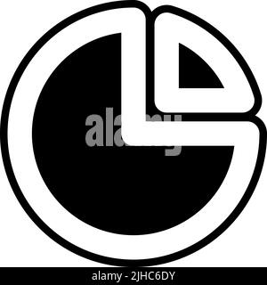 Grafico a torta ui Essentials . Illustrazione Vettoriale