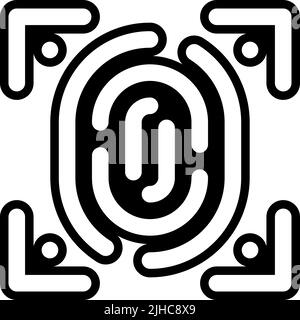 Innovazione biometrica . Illustrazione Vettoriale