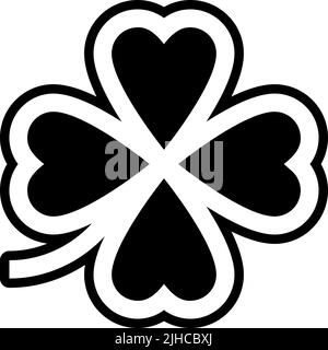 Motivazione trifoglio . Illustrazione Vettoriale