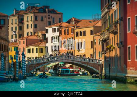 Il ponte degli Scalzi a Venezia Foto Stock