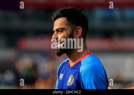 Manchester, Regno Unito. 17th luglio 2022. Virat Kohli dell'India a Manchester, Regno Unito, il 7/17/2022. (Foto di Conor Molloy/News Images/Sipa USA) Credit: Sipa USA/Alamy Live News Foto Stock