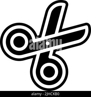 Arte e forbici di mestiere . Illustrazione Vettoriale