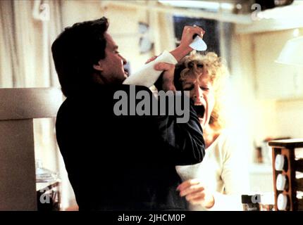 MICHAEL DOUGLAS, Glenn Close, attrazione fatale, 1987 Foto Stock