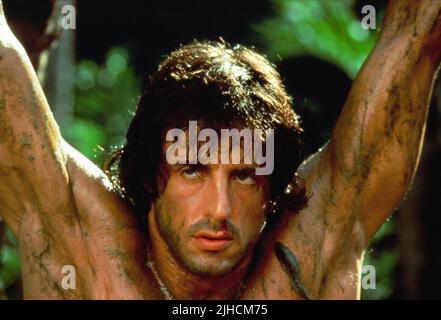 SYLVESTER STALLONE, Rambo: primo sangue parte II, 1985 Foto Stock