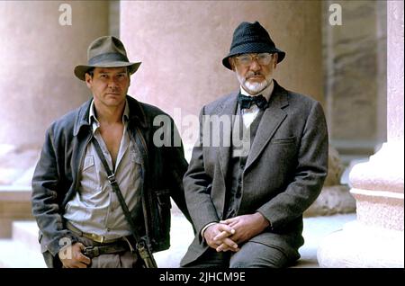 HARRISON FORD, Sean Connery, INDIANA JONES E L'ULTIMA CROCIATA, 1989 Foto Stock